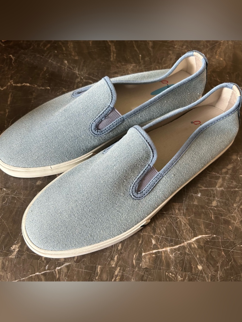 Johnnie-O Stealth Sneaker Heather Blue Men's Shoe Sz 10 Boating Nautical Casual
